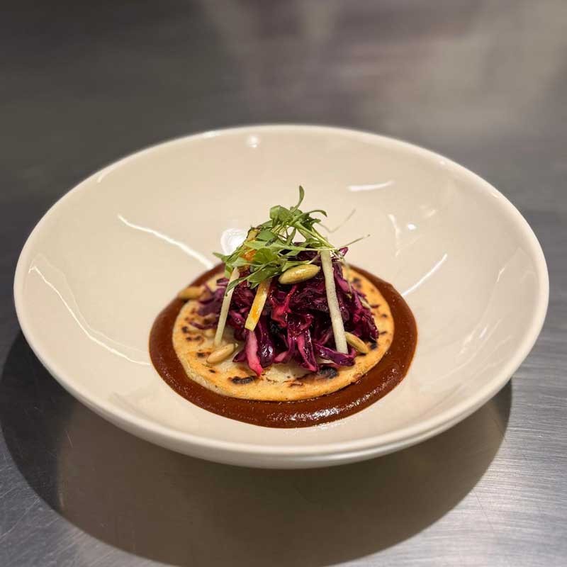 Sesión 3 (Práctica)
Bocoles de queso con mole de frijol